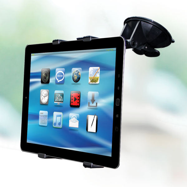 Автомобильный держатель планшета на торпедо и стекло ZiPOWER PM6618 для планшетов высотой 115–205 мм